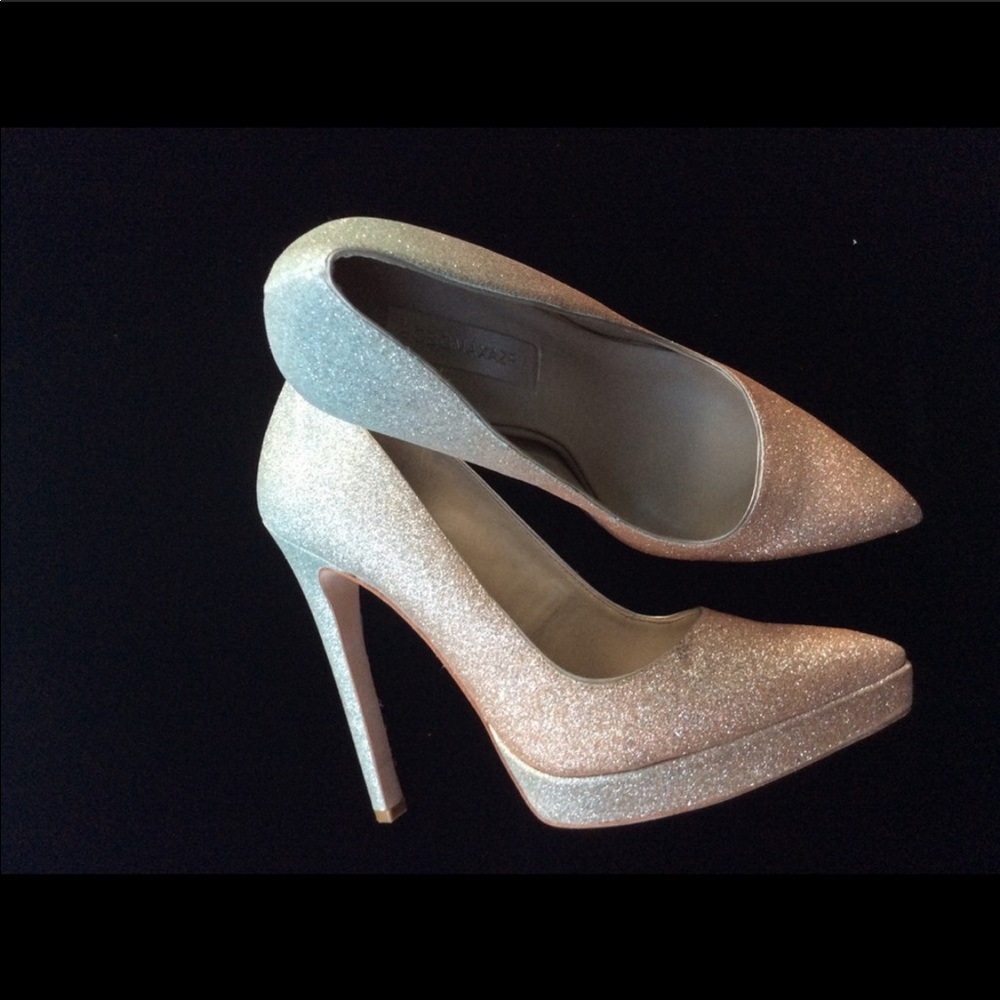 BCBG MAXAZRIA sparkle pumps
